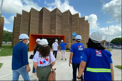 notícia: Gestores e equipe técnica da Sespa realizam visita técnica às obras da Usina da Paz, no Icuí