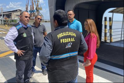 notícia: ANTAQ e H realizam visita técnica nas instalações do Terminal Hidroviário de Belém 