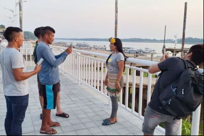 notícia: Jovens indígenas têm oficina de capacitação de comunicação no município de Oriximiná   