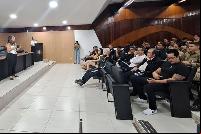 notícia: Segup promove capacitação da campanha Laço Branco para enfrentamento à violência contra a mulher